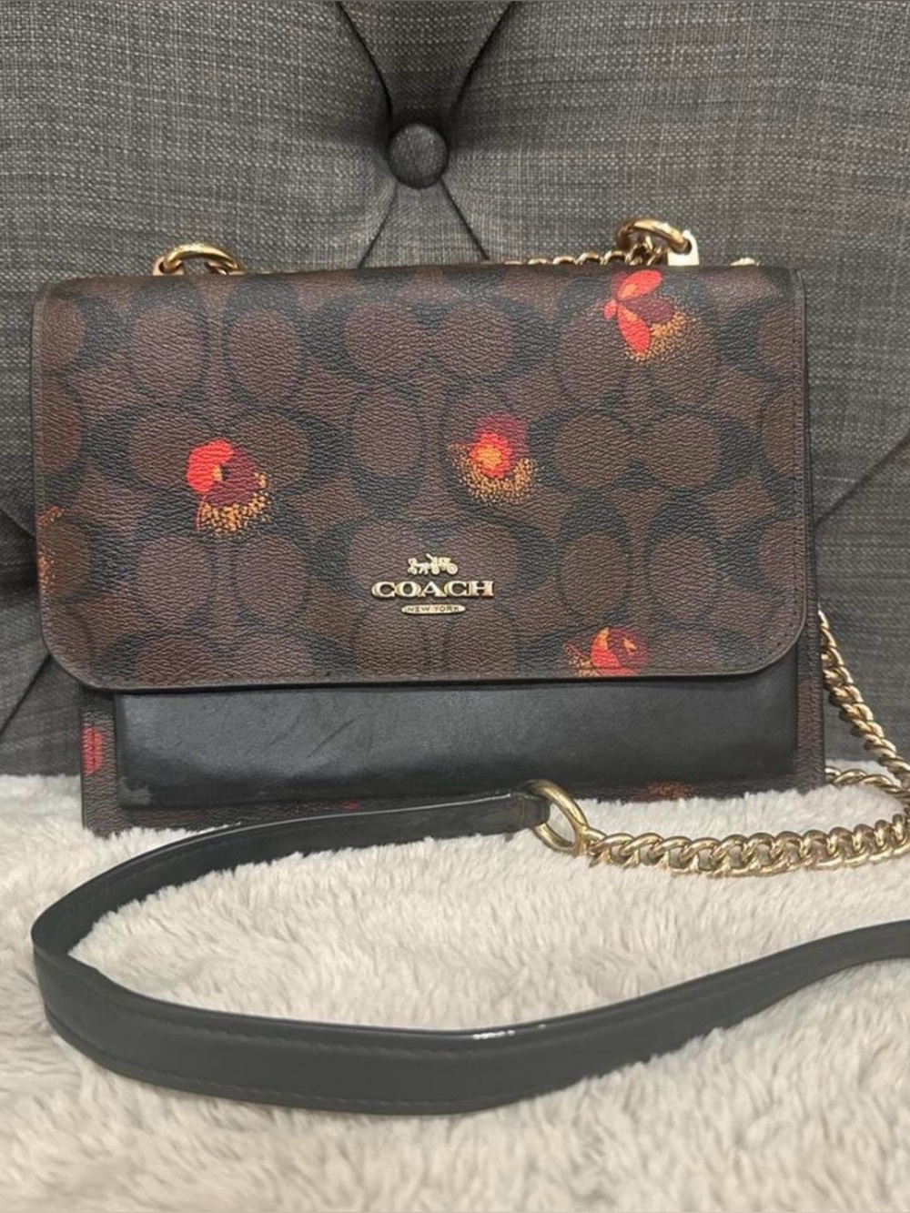 Coach Klare Crossbody Bag In Signature Canvas With Floral print